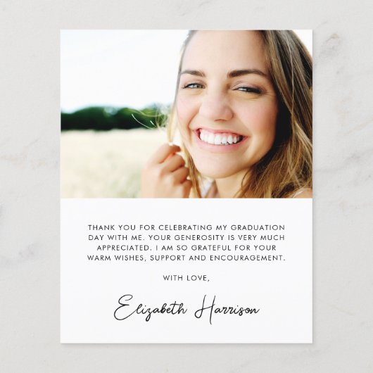 Budget Afstuderen Dank u de Foto van het Manuscrip (Achterkant)