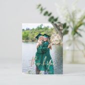 Budget Afstuderen Dank u wel fotokaarten (Staand voorkant)