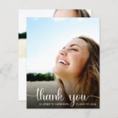 Budget Afstuderen Dank u Witte Manuscript Foto (Voorkant / Achterkant)