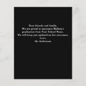 Budget Afstuderen Elegant 5 Foto Collage Afstudere (Achterkant)