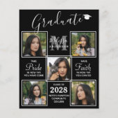 Budget Afstuderen Elegant 5 Foto Collage Afstudere (Voorkant)