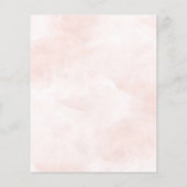 Budget Afstuderen Elegant Floral Script Invitation (Achterkant)