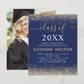 Budget Afstuderen Foto Gold Navy Blue Class 2023 (Voorkant / Achterkant)