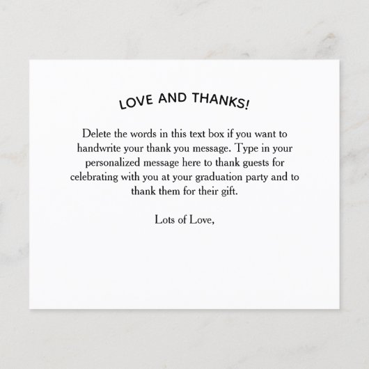 Budget Afstuderen Foto Hartelijk dank (Achterkant)