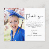 Budget Afstuderen foto minimalistisch bedankkaarte Flyer (Voorkant)