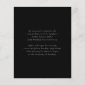 Budget Afstuderen het Afstuderen van de gouden Fot (Achterkant)