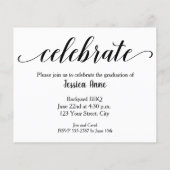 Budget Afstuderen Kaarten voor fotouitnodiging (Achterkant)