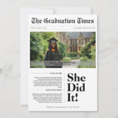 Budget Afstuderen Klasse 2025 krantenfoto Kaart (Voorkant)