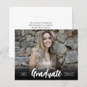 Budget Afstuderen Klasse Jaar Foto Afstuderen Kaar (Voorkant / Achterkant)