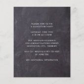 Budget Afstuderen krijtbord Doodle 3 Foto uitnodig (Achterkant)