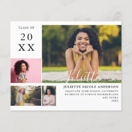 Budget Afstuderen Modern Stijlvol 4 Foto Announcem Flyer