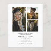 Budget Afstuderen Multi Photo Graduation Party Flyer (Achterkant)