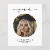 Budget Afstuderen Multi Photo Graduation Party Flyer (Voorkant)