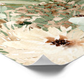 Budget afstuderen pampas sage green modern elegant poster (Hoek)