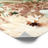 Budget afstuderen pampas terracotta modern elegant poster (Hoek)