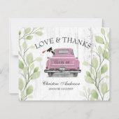 Budget Afstuderen roze Bedankt van de trustliefde (Voorkant)