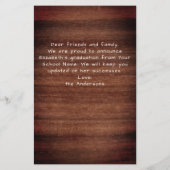 Budget Afstuderen Rustic 3 Foto aankondiging (Achterkant)