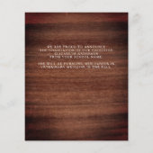 Budget Afstuderen Rustic 3 Foto aankondiging (Achterkant)