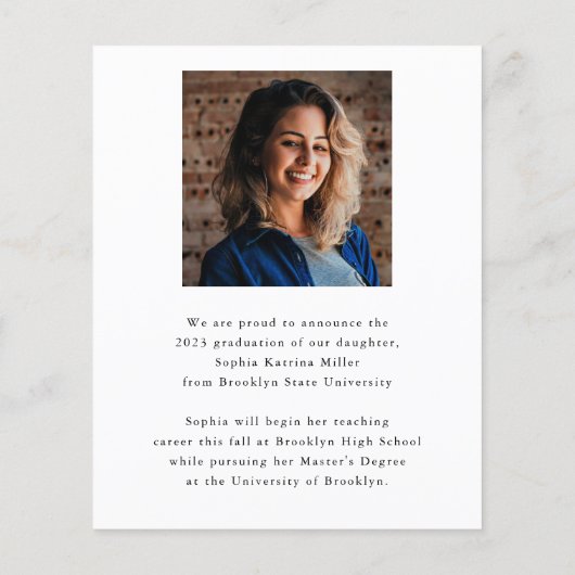 Budget Afstuderen Script 2-fotokaart Afstuderen (Achterkant)