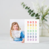 BUDGET Afstuderen Uitnodiging | Foto regenboog (Staand voorkant)