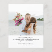 Budget After Party Foto Huwelijksreceptie Flyer (Achterkant)