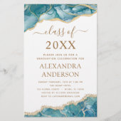 Budget Agate Afstuderen 2022 Blauwgroen Gold Blue (Voorkant)