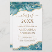 Budget Agate Afstuderen 2022 Blauwgroen Gold Blue (Voorkant / Achterkant)