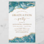 Budget Agate Afstuderen 2022 Blauwgroen Gold Blue (Voorkant)