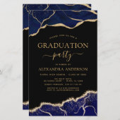 Budget Agate Afstuderen 2022 Navy Blue Gold (Voorkant / Achterkant)