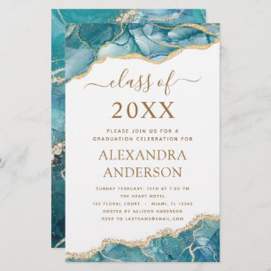 Budget Agate Afstuderen 2023 Blauwgroen Gold Blue