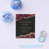 Budget Agate Afstuderen 2023 Burgundy Gold Flyer (Enkel)