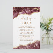 Budget Agate Afstuderen Klasse 2023 Bourgogne (Staand voorkant)