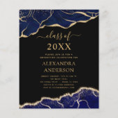 Budget Agate Afstuderen Klasse 2023 Navy Blue Flyer (Voorkant)