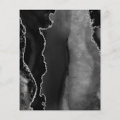 Budget Agate Black Silver Dark Save the Date (Achterkant)