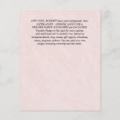 BUDGET AGATE Blauw Paars Roze Goud Huwelijks UITNO Flyer (Achterkant)