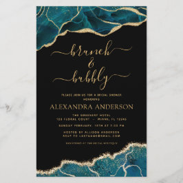 Budget Agate Blauwgroen Brunch en Bubble Vrijgezel