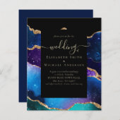 BUDGET AGATE Blue Paars Gold Weduwbudget (Voorkant / Achterkant)