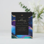 BUDGET AGATE Blue Paars Gold Weduwbudget (Staand voorkant)