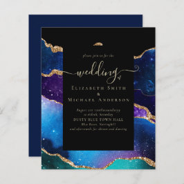 BUDGET AGATE Blue Paars Gold Weduwbudget