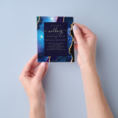 BUDGET AGATE Blue Paars Gold Weduwbudget Flyer (Hand)