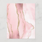 Budget Agate Blush Salie Groene Trouw Uitnodiging (Achterkant)