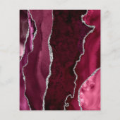 Budget Agate Bourgondië Zilver Script Bewaar de Da (Achterkant)