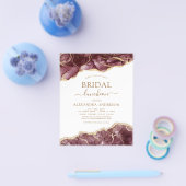 Budget Agate Burgundy Vrijgezellenfeest Luncheon G Flyer (Enkel)