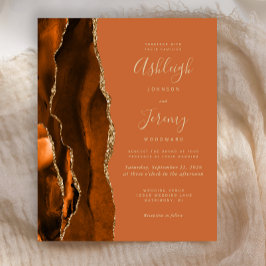 Budget Agate Burnt Oranje Bruin Weddenschap