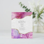 BUDGET Agate EINDEJAARSFEEST Uitnodigingen Glitter (Staand voorkant)