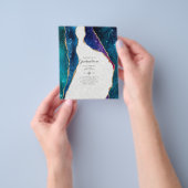 BUDGET Agate EINDEJAARSPARTY Uitnodigingen Glitter Flyer (Hand)