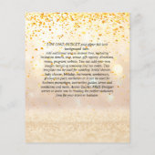 BUDGET Agate EINDPARTY Uitnodigingen Glitter Glamo (Achterkant)