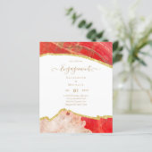 BUDGET Agate Gold Engagement Party Moderne (Staand voorkant)