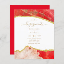 BUDGET Agate Gold Engagement Party Moderne