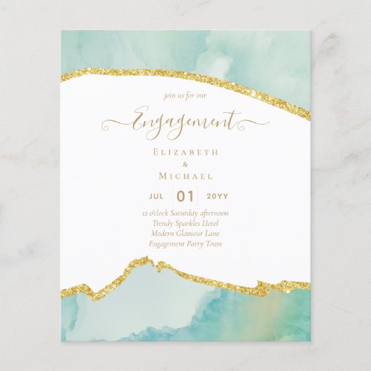 BUDGET Agate Gouden Verlovingsfeest Modern (Voorkant)